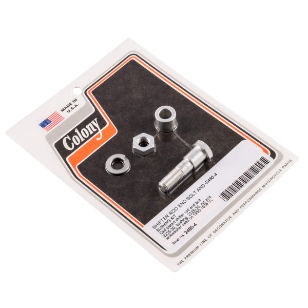 #2480-4 Shifter Rod End Bolt and Bushing Kit 1930-1936 Harley-Davidson VL - CAD Pated Supply